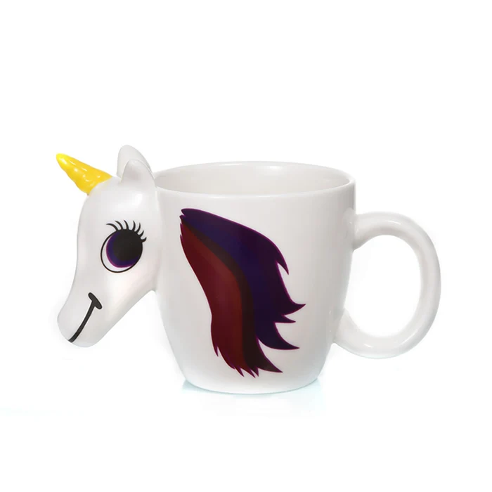Transhome 3D Unicorn Mug Coffee Cup Ceramic Color Changing Mug 300ml Creative Mugs And Cups For Tea And Coffee Travel Drinkware  (12)