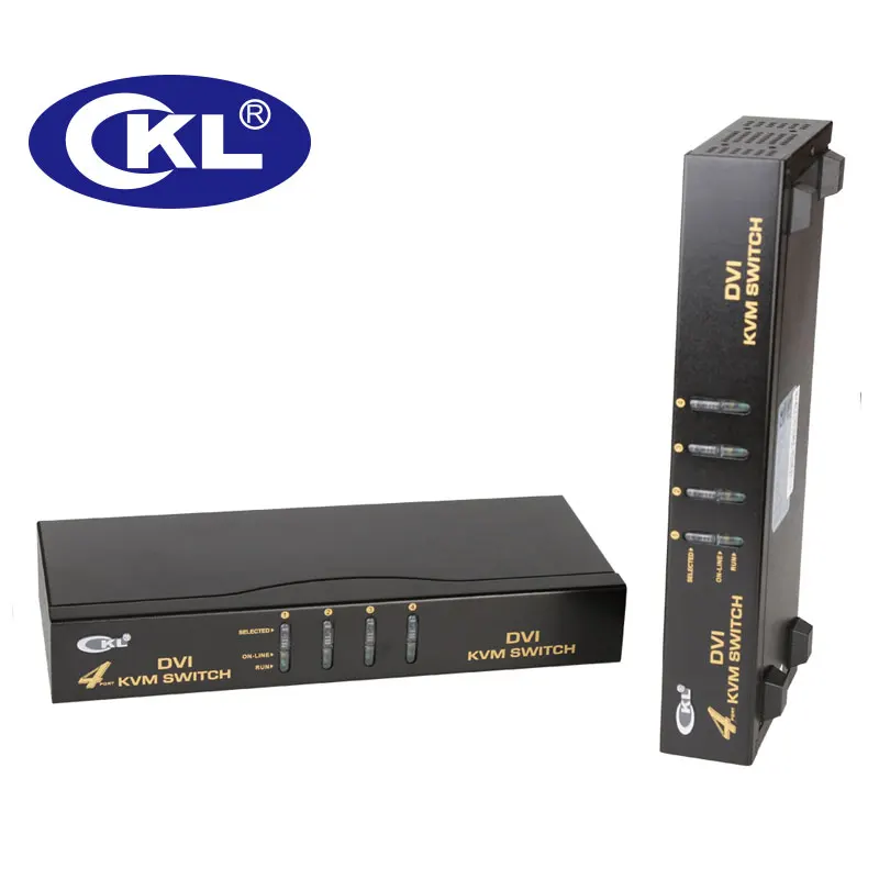  4 Port USB DVI KVM Switch Keyboard Mouse PC Monitor Switcher with Audio and Auto Scan Support 1920*