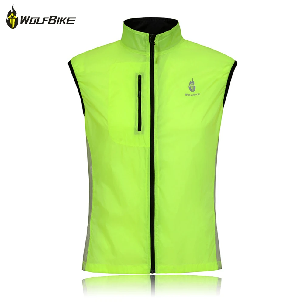 Cycling Gilet Man Bicycle sportswear Fluorescent