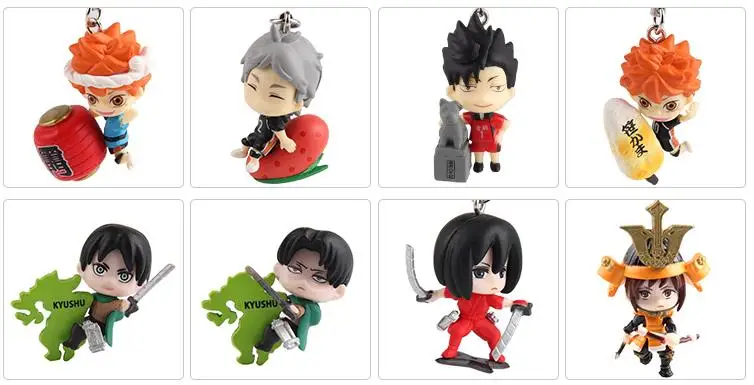 Микс 1 стиль Атака Титанов Япония мультфильм Eren Yeager Krista Lenz Mikasa Ackerman Levi игрушки