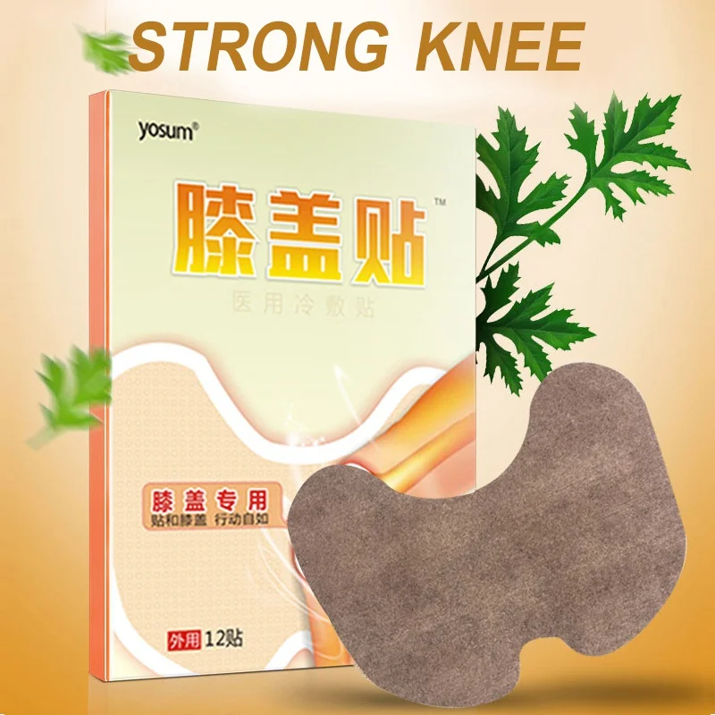 12pcs/box Knee Joint Ache Pain Relieving Paster Knee Rheumatoid Arthritis Body Patch Wormwood Extract Skin Care Tool Kit