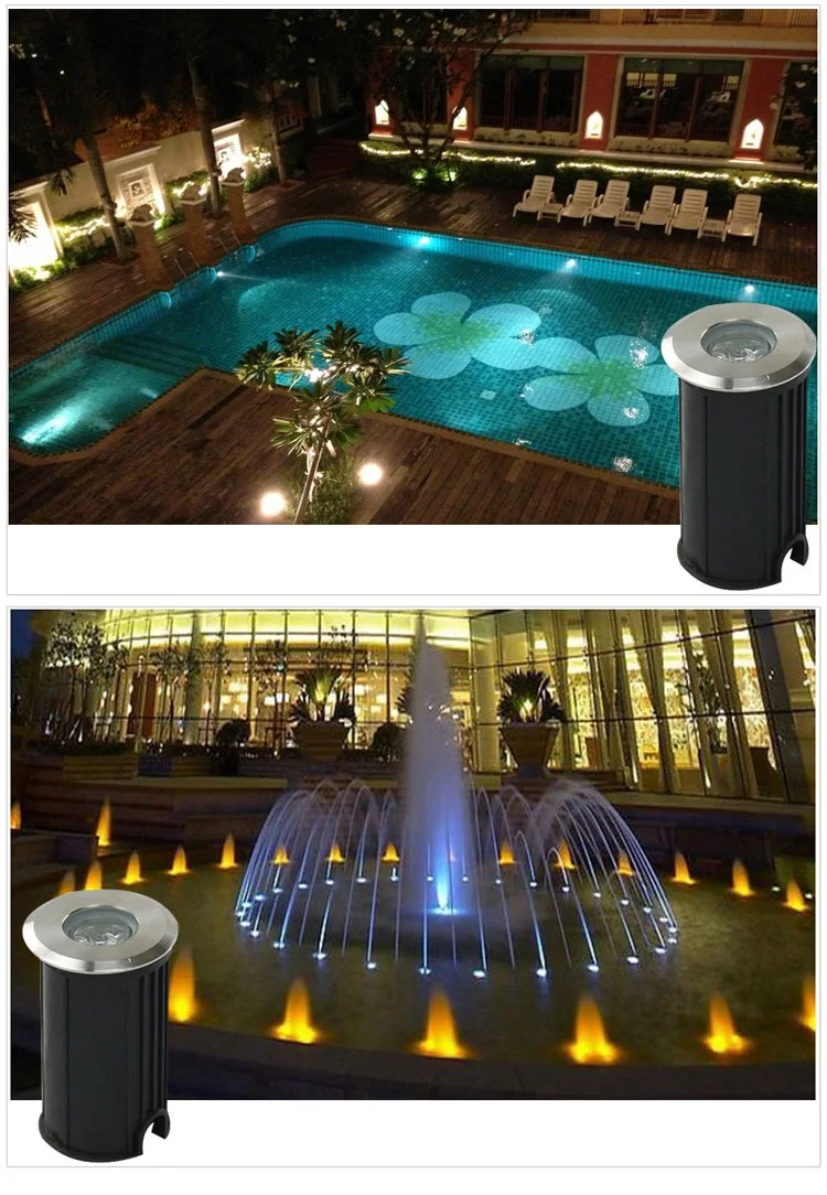 Levou à Prova Lote Mini 1w 3w Levaram Luzes Embutidas Dc12v 24v Ip68 90-260v d' Água Subterrânea Enterrado Lâmpadas Led Spot Andar Debaixo 2 Pçs - 11 Lâmpadas subterrâneas