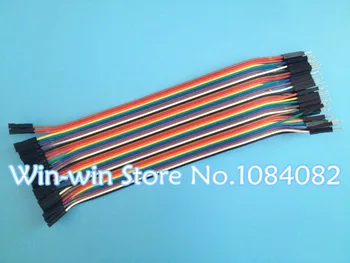 

Free Shipping 20cm 40P 1P-1P Female to Male DuPont Line Wire Cable
