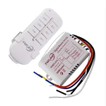 Hot 1/2/3 Way 220V Wireless Remote Control Switch 190V-240V ON/OFF Switches Transmitter Receiver Module Relay for Lamp Light