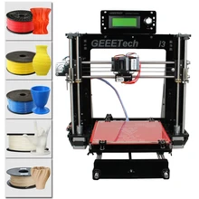 Geeetech i3 pro b 3d принтер акриловая рамка новые reprap prusa diy kit машина высокая точность impressora жк-бесплатная