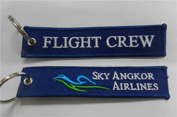 

Sky Angkor Airlines Flight Crew Fabric Key Chain Aviation Tags
