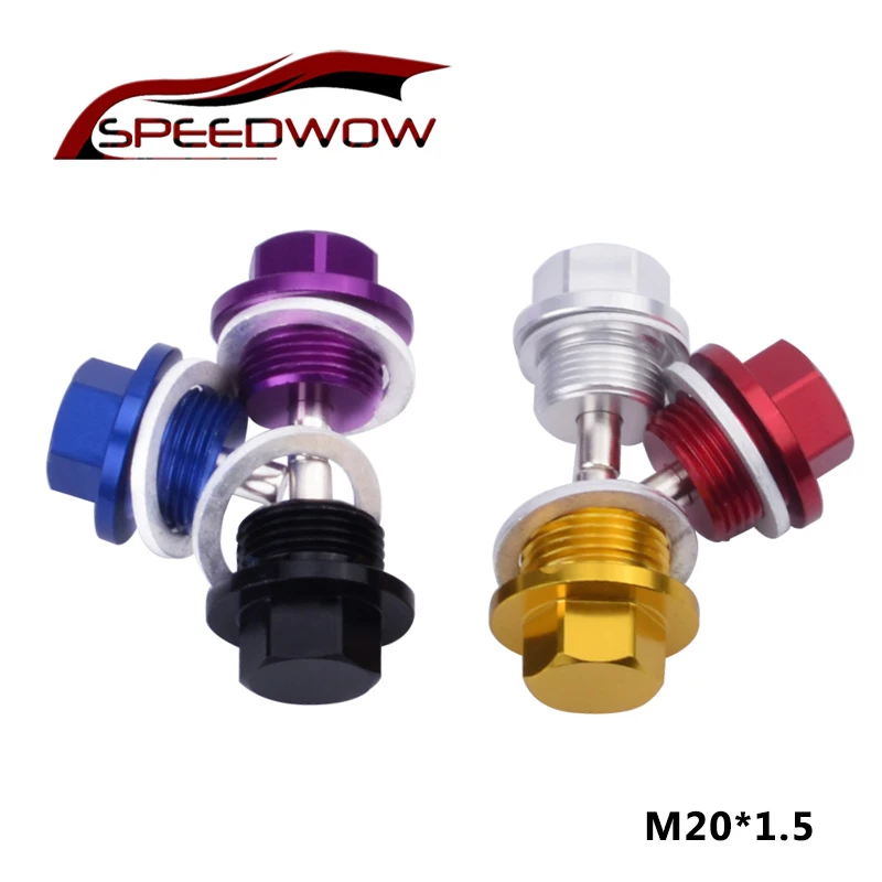 Магнитная дренажная масляная пробка двигателя SPEEDWOW M20 * 1 5 магнитная сливная