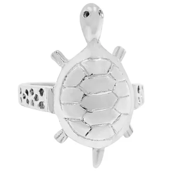 

Guarantee Plain 925 Sterling Silver Tortoise Ring, , 5.6 g, SPJ2083 , Size: 8.5