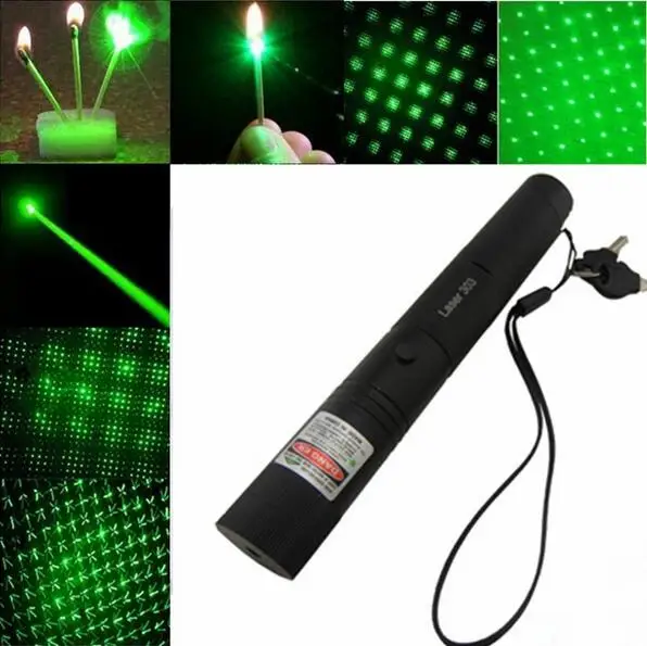 

Lazer 50000m SDLaser 303 532nm Powerful Adjustable Focus Burning Green Laser Pointer with Safe Key