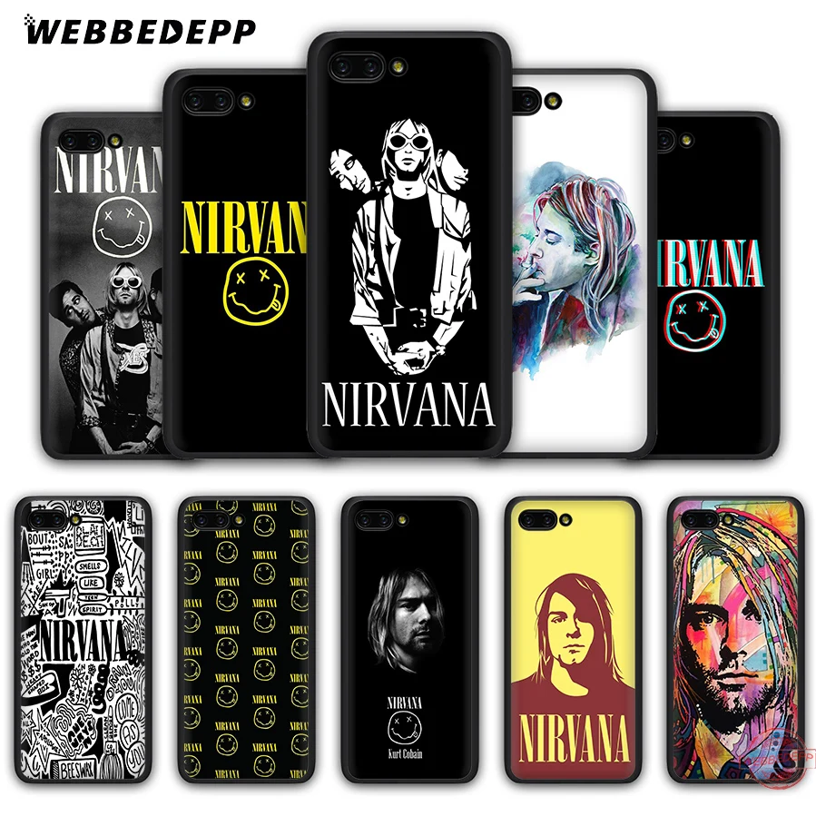 WEBBEDEPP Nirvana Курт Cobain мягкий чехол для Honor 20 10 9 9X 8 Lite 8C 8X 7X 7C 7A 3 ГБ 6A Pro View | Аксессуары