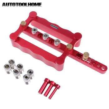 

Woodworking Self Centering Dowel Jig Drill Guide Wood Drilling Kit 6 8 10mm Sleeves Wood Doweling Clamp Wooden Joinery
