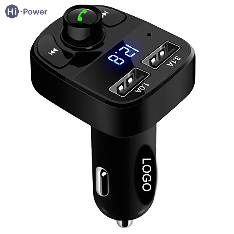 

Hi-power Universal Car Charger Bluetooth MP3 Dual Usb Wireless Car FM Transmitter Wireless Modulator Lighter Car Charger