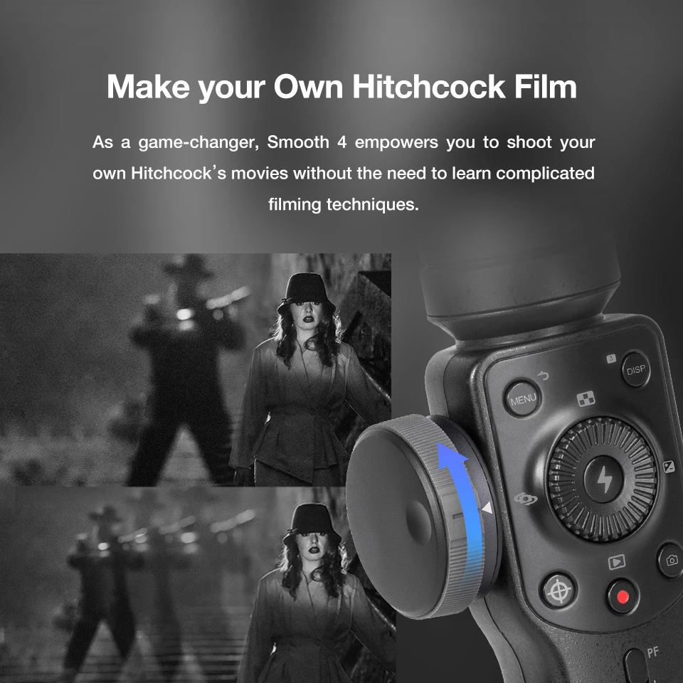 Zhiyun Smooth 4 3-Axis смартфон портативный монопод с шарнирным замком Портативный стабилизатор для iPhone X, 8 Plus, 8, 7 samsung S9 S8 S7 вертикальной съемки