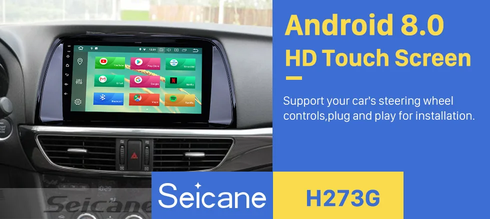 Clearance Seicane Android 8.1/8.0 Car Multimedia Player for 2012-2014 2015 Mazda CX-5 GPS Navi Radio Support WIFI OBD2 Mirror Link DVR FM 0