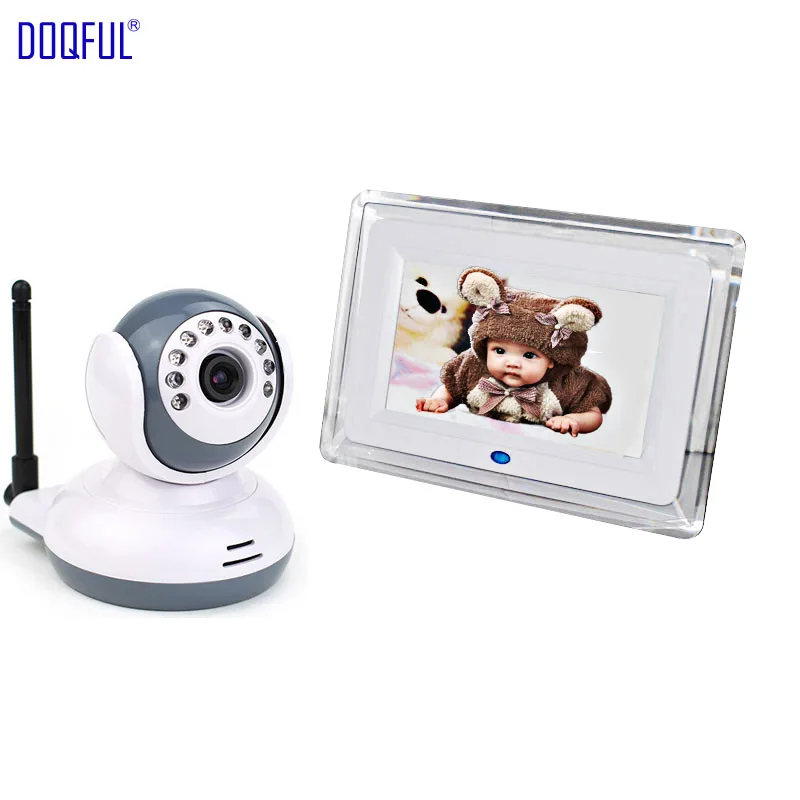7 Inch Digital Wireless Baby Monitor Video Audio Night Vision Nanny Camera