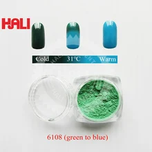 Двойной цвет термочормический пигмент, горячий активный порошок, цвет: 31C зеленый в синий, 1 кг мешок, для чернил кружка-пресс