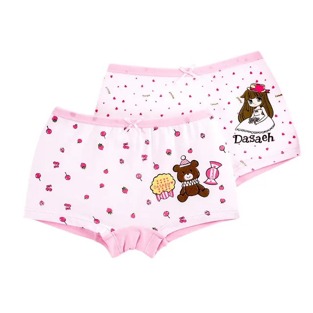 Buy Cotton Children Panties 2 Pcs/lot Girls Briefs