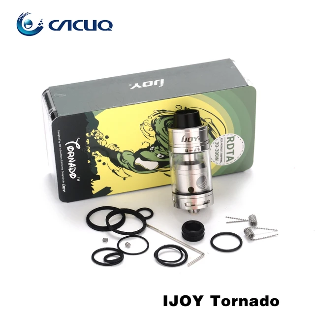 100% Оригинал IJOY Торнадо Танк 2-сообщение Палубе RDTA 5 мл Емкость Верхнего заполнения Цистерны с 510 тема rebuildable Распылитель rdta