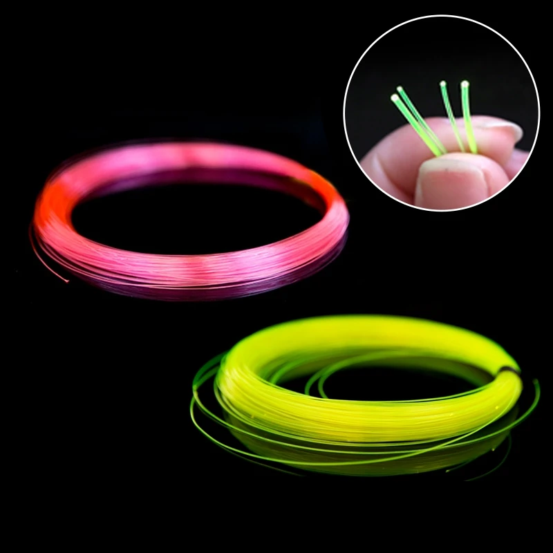 

50cm 0.5mm 0.75mm 1.0mm Diameter Fiber Optic Bow Sight Replacement Pins Compound Bow Archery Accessories Red Green Color Fiber