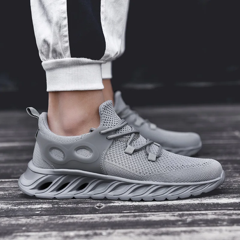 

Men Sneakers 2019 brand Blade shoes Autumn winter sports casual men's shoes trainer Lac-up flats male footwear plus size 39-46