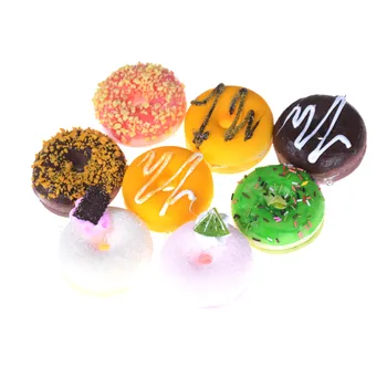 

1Pc Artificial Soft Pu Fake Bread Donuts Doughnuts Simulation Model Ornaments Cake Bakery Room Home Decoration Craft Toys