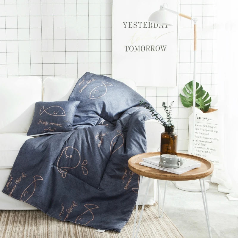 Подушка в скандинавском деревенском стиле, одеяло с тропическим растением, 2 в 1, домашний диван, детское одеяло, подушки для дивана, постельные принадлежности