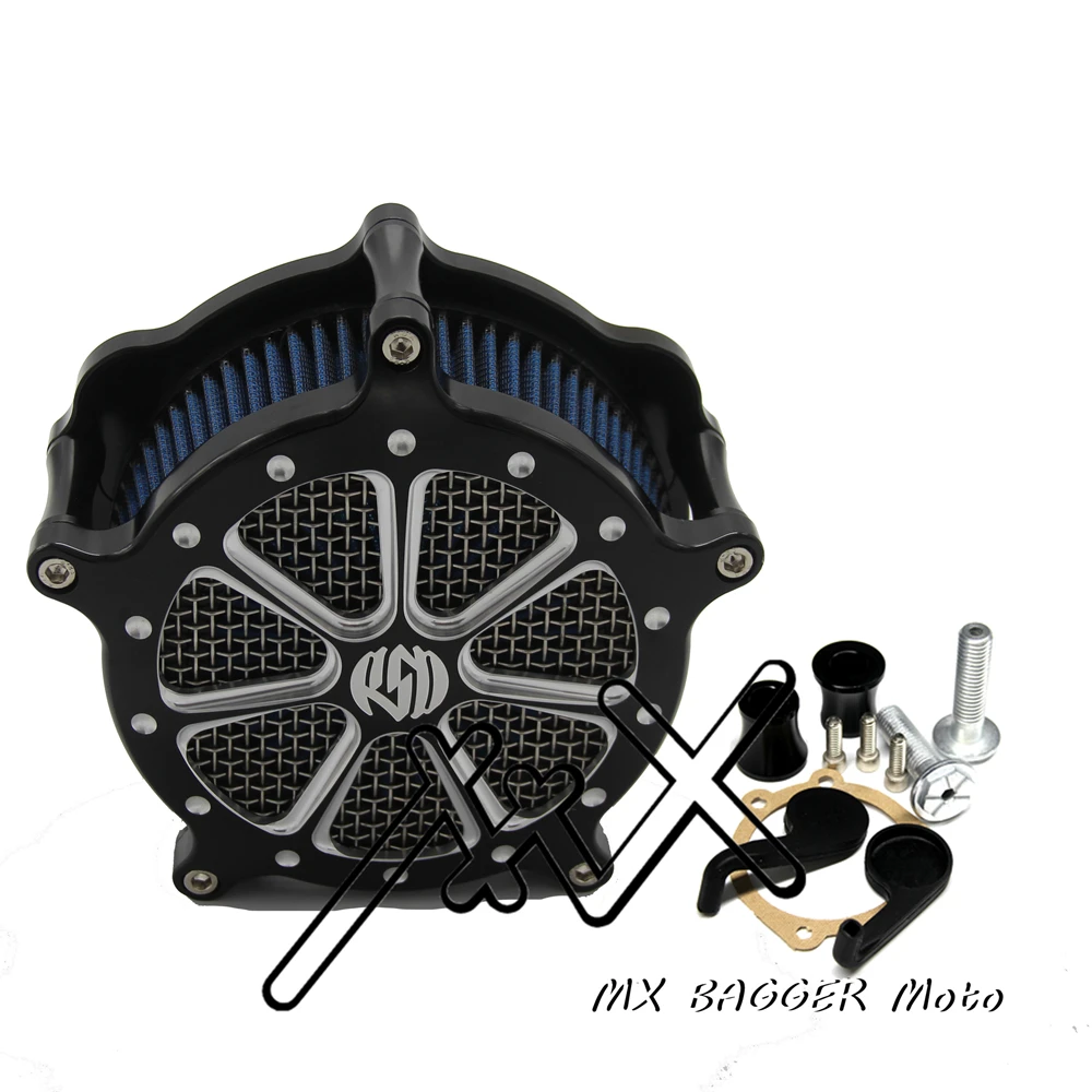 RSD мотоцикл очиститель воздуха впускной фильтр системы ЧПУ алюминий для Harley Sportster XL 883 1200 48 72 1991