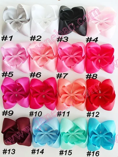 

free shipping 2017 Newests 30pcs 5.5-6'' ABC hair bows Boutique hair bows girl hair bows clips