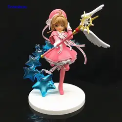 Карта Captor Sakura фигурка Kawaii фигурка ПВХ Модель Аниме Фигурка девушка Kinomoto Sakura кукла горячие игрушки для детей подарок XP