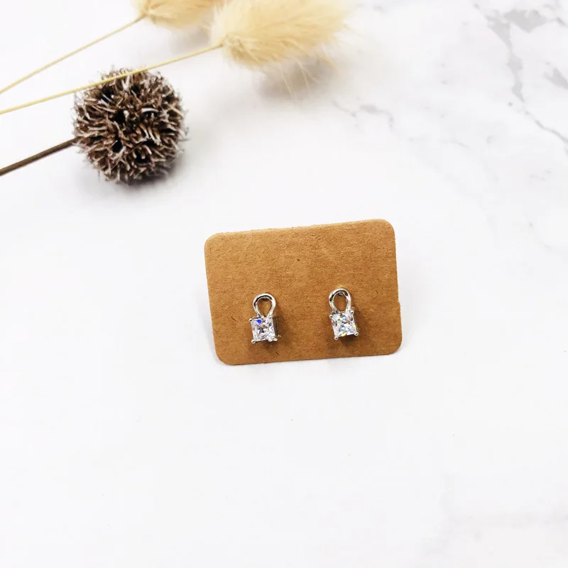 2.5x3.5cm Fashion Jewelry Ear Studs Packaging Display Tag 100pcs/lot