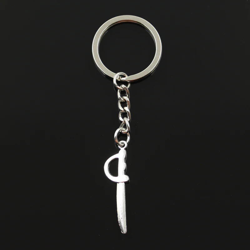 Брелок 39*10 мм меч ограждения Подвески DIY Для мужчин Jewelry Ключи Chain Ring Держатель