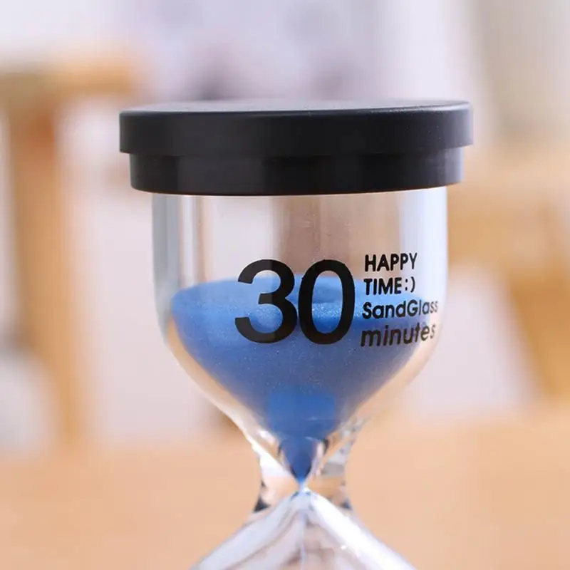 5/10/15/30 Minutes Hourglass Sand Timer Color Glass Sandglass Sand Clock Children Kids Gift Home Decoration