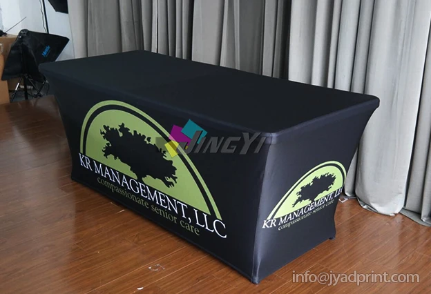 

6ft Spandex Table Cloth Printing, Custom Spandex Table Cover Printing