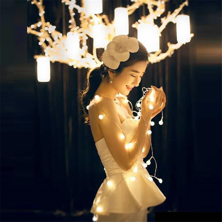 BEIAIDI 5 м 50 светодиодный Рождественский свет Новогодняя гирлянда светодиодный Сказочный светильник на батарейках открытый сад патио Свадебная гирлянда