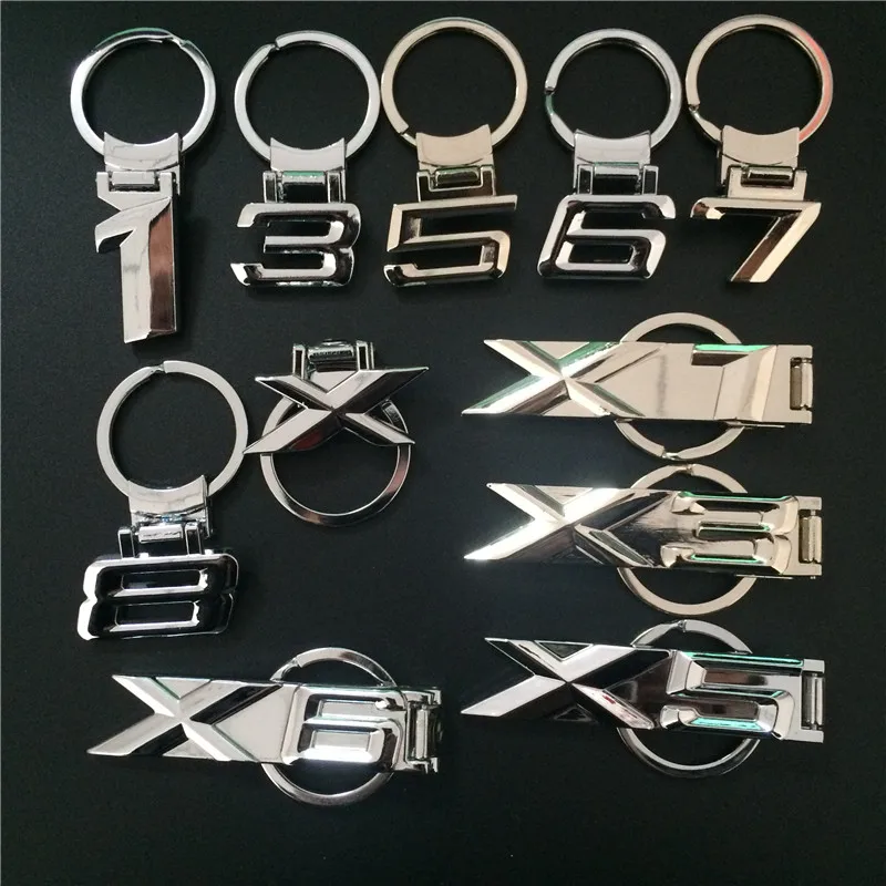 

Metal Car Logo Keychain For BMW 1 3 5 6 7 8 X1 X3 X5 X6 M3 M5 M6 Z4 Emblem Badge Keyring Key Chain Ring Fob Gift CNYOWO