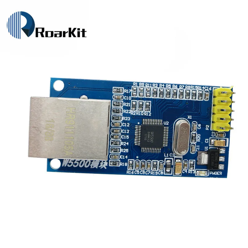 W5500 сетевой модуль Ethernet аппаратное TCP/IP 51/STM32 микроконтроллер программы по W5100