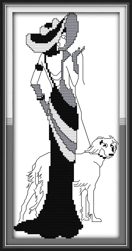 

Fashion Printed on Canvas DMC Counted Chinese Cross Stitch Kits printed Cross-stitch set Embroidery Needlework