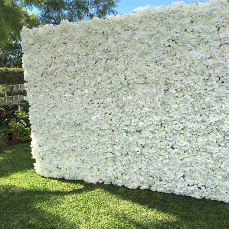 

10pcs/lot 60X40CM Romantic Artificial Rose Hydrangea Flower Wall for Wedding Party Stage and Backdrop Decoration Many colors