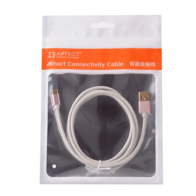 AIFFECT 5V3A USB зарядное устройство кабель 1 м 1,5 м металлический штекер Micro USB кабель быстрая Синхронизация данных для samsung Xiaomi Huawei HTC LG Androidphone