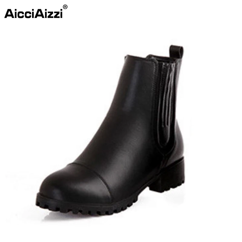 

women real natrual genuine leather flat boots half short retro boot autumn winter botas footwear shoes R7451 size 34-40