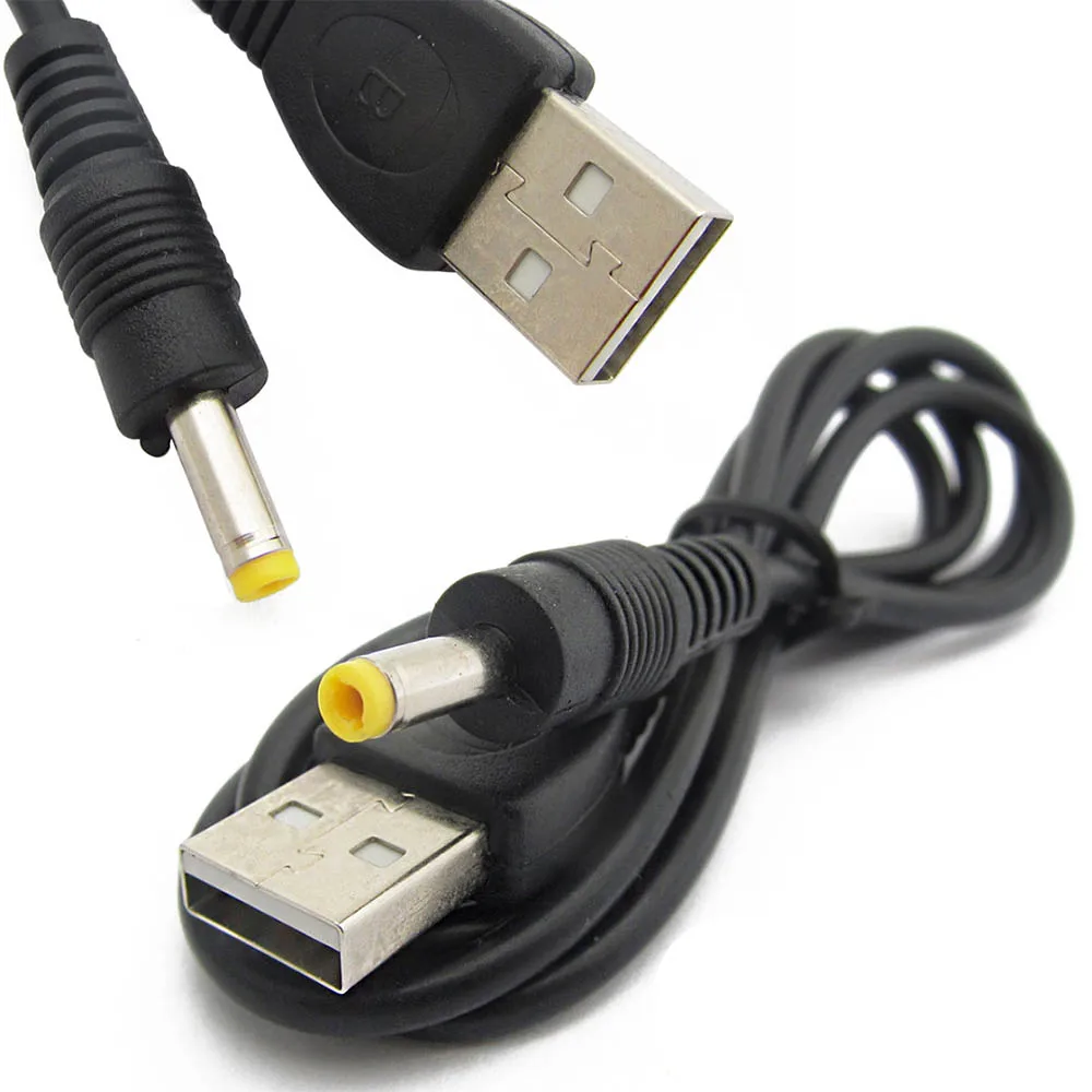 1pc 1,2 m Reinem Kupfer Schwarz 1A 5V USB Zu DC 4,0x1,7mm Power Ladegerät Kabel reinem Kupfer Schwarz Für Sony PSP 4,0 Interface Universal-in Stromkabel aus Verbraucherelektronik bei