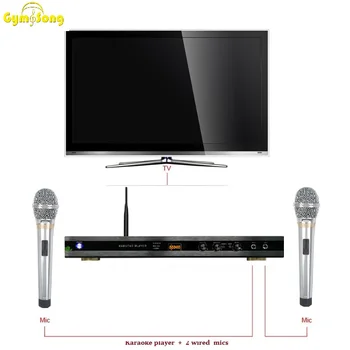 

5PCS/LOT GymSong Android hdd DVD karaoke machine system with songs cloud, Mic-Echo-in, support Air KTV