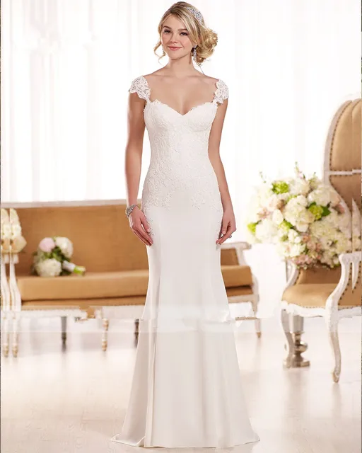 New White Vintage Wedding Dress 2016 Y Lace Mermaid Bridal Gown New White Vintage Wedding Dress 2016 Y Lace Mermaid Bridal Gown Online China Vestido De