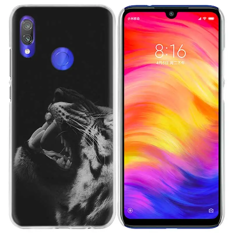 Чехол с принтом тигра и леопарда для Xiao mi Red mi Note 7 K20 6 6A Pro 7S 7A 8T S2 5 mi Note10 Play A1 A2 8 lite F1 жесткий чехол для телефона из ПК - Цвет: 09