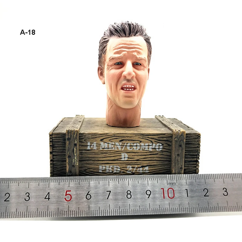 1:6 DID 3R E60047 немецкая солдатская головка США лепка с выражением европейская
