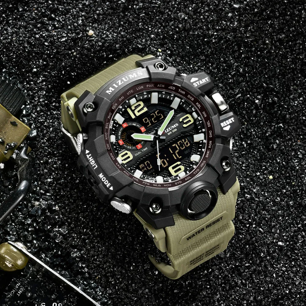 Big Dial Digital Watch S SHOCK Men Military Army Watch Water Resistant LED Sports Watches luxury brand mizums watches drop shipping (22)