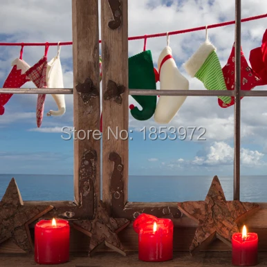 

10X10ft photography background for Christmas vinyl computer printing backdrops Christmas fireplace photography backgrounds ST038