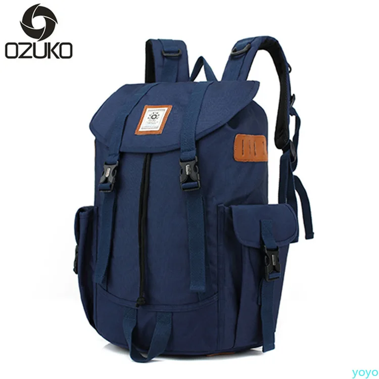 

Ozuko's new outdoor multi-functional backpack large capacity leisure travel backpack polyester breathable