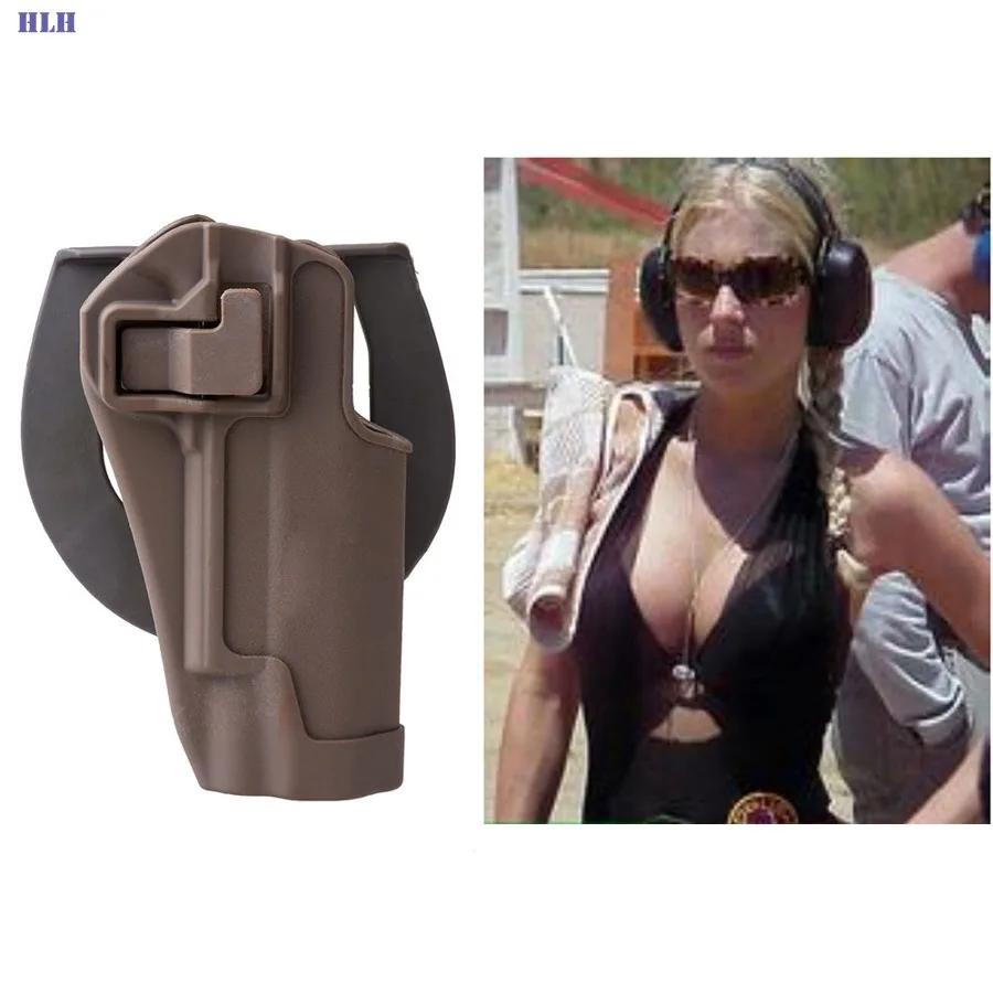 

Tactical CQC 1911 Holster Airsoft Polymer Hard Holster Belt Loop Waist Paddle M1911 Military Gun Holster