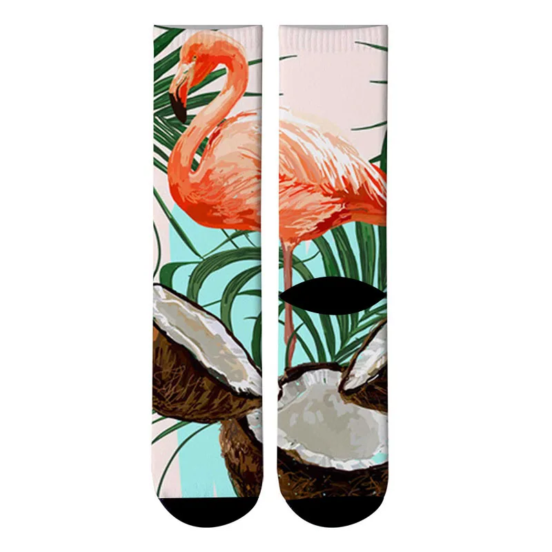 Новая мода 3d с принтом кактуса; Гольфы с мультяшками Для мужчин ананас носки для экипажа фисташковых орехов Kawaii женские носки Харадзюку